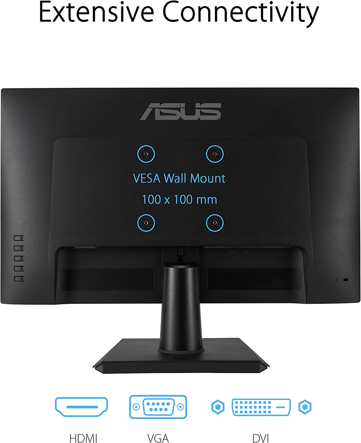 ASUS 23.8” 1080P Monitor (VA247HE) - Full HD, 75Hz, Adaptive-Sync