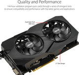 ASUS GeForce GTX 1660 Super Overclocked 6GB Dual-Fan Evo Edition VR Ready HDMI DisplayPort DVI Graphics Card (DUAL-GTX1660S-O6G-EVO) Graphic Card