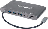 Manhattan SuperSpeed USB-C to 7-in-1 Docking Station