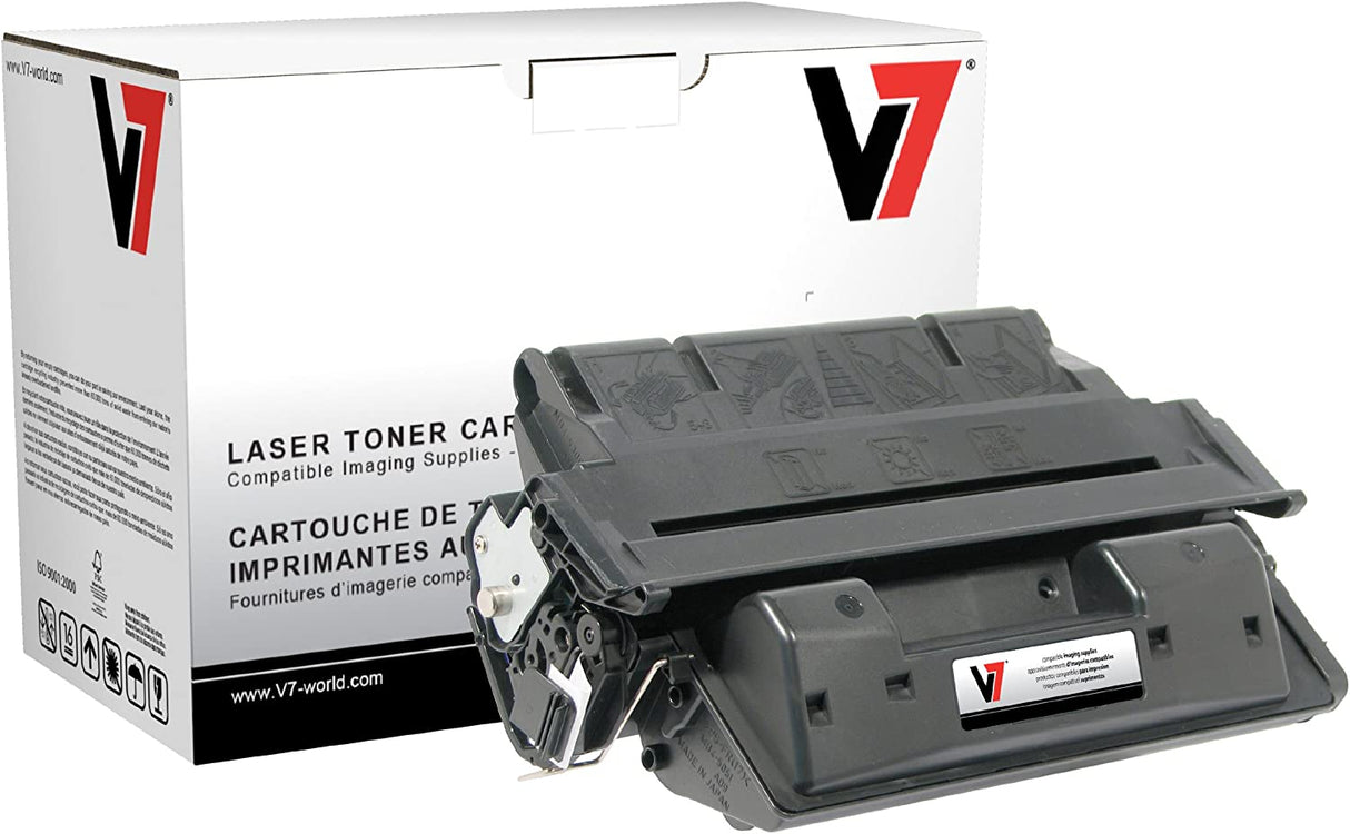V7 V727XG Remanufactured High Yield Toner Cartridge for HP C4127X (HP 27X) - 10000 Page Yield Black C4127X (27X)