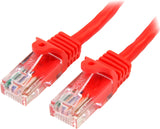 StarTech.com Cat5e Ethernet Cable - 15 ft - Red- Patch Cable - Snagless Cat5e Cable - Network Cable - Ethernet Cord - Cat 5e Cable - 15ft (45PATCH15RD) 15 ft / 4.5m Red