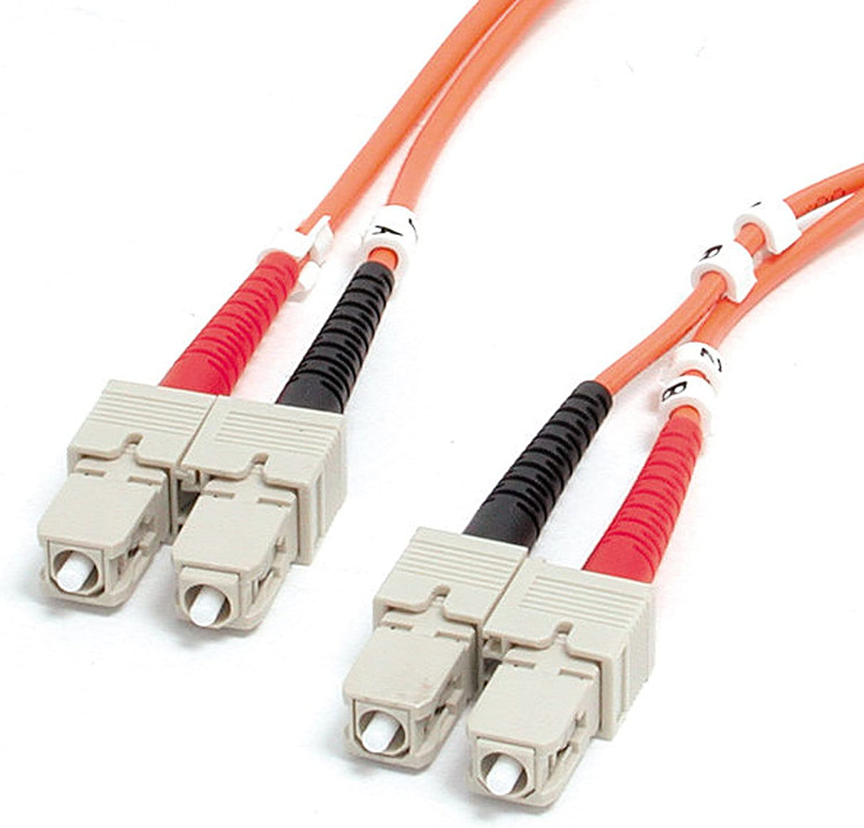 StarTech.com 2m Fiber Optic Cable - Multimode Duplex 62.5/125 - LSZH - SC/SC - OM1 - SC to SC Fiber Patch Cable (FIBSCSC2)