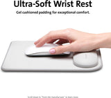 Kensington Mousepad with ErgoSoft Wrist Rest for Standard Mouse-Gray (K50437WW)