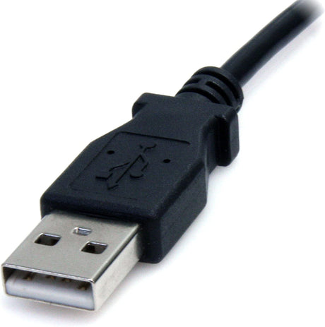 StarTech.com 2m USB to Type M Barrel Cable - USB to 5.5mm 5V DC Cable - USB to Barrel Jack 5V DC Plug (USB2TYPEM2M) Black 6 ft / 2m Type M