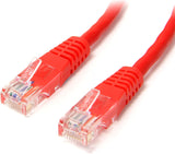 StarTech.com Cat5e Ethernet Cable - 3 ft - Red - Patch Cable - Molded Cat5e Cable - Short Network Cable - Ethernet Cord - Cat 5e Cable - 3ft (M45PATCH3RD) 3 ft / 1m Red
