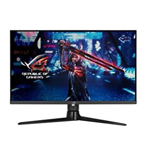 ASUS ROG Strix 32” HDMI 2.1 DSC Gaming Monitor (XG32UQ) - 4K UHD (3840 x 2160), Fast IPS, 160Hz, 1ms, G-SYNC compatible, FreeSync Premium Pro, DisplayPort, USB, HDMI, DisplayHDR600, Variable Overdrive