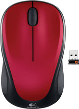 Logitech M317 Wireless Mouse, 2.4 GHz with USB Receiver, 1000 DPI Optical Tracking, 12 Month Battery, Compatible with PC, Mac, Laptop, Chromebook - Red