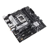 ASUS PRIME B760M-A AX D4 Intel B760 (LGA 1700)(13th and 12th Gen)mATX motherboard,PCIe 4.0,2xM.2 slots,2.5Gb LAN,Wi-Fi 6,DisplayPort, Dual HDMI,rear USB 3.2 Gen 2,front USB 3.2 Gen 1 Type-C, Aura Sync