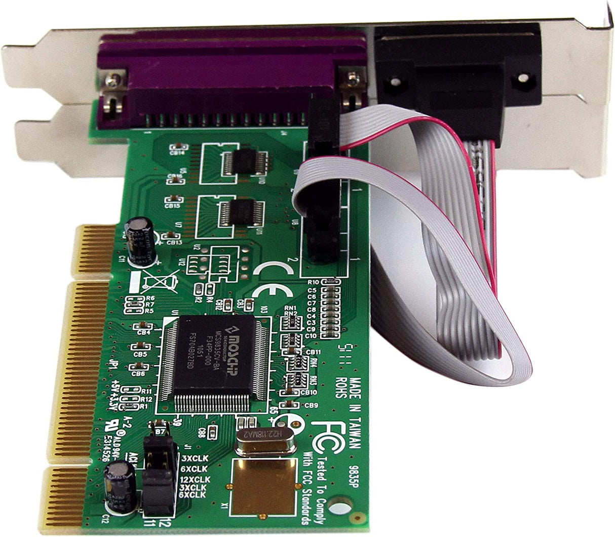 StarTech.com 2S1P PCI Serial Parallel Combo Card with 16550 UART - IEEE 1284 Card - Serial Parallel PCI - PCI Serial Adapter (PCI2S1P)