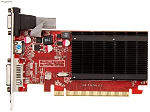 VisionTek Radeon 5450 2GB DDR3 (DVI-I, HDMI, VGA) Graphics Card - 900861,Black/Red