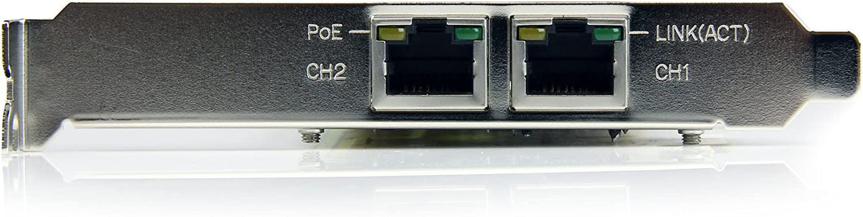 StarTech.com ST2000PEXPSE Dual Port PCI Express Gigabit Ethernet Network Card Adapter-2 Port PCIe NIC 10/100/100 Server Adapter with PoE PSE