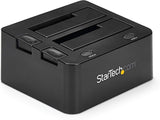 StarTech.com Dual-Bay USB 3.0 To SATA Hard Drive Docking Station, USB Hard Drive Dock, External 2.5/3.5" SATA I/II/III, SSD/HDD Docking Station, Hot-Swap Hard Drive Bay, Top-Loading (SDOCK2U33) USB 3.0 Dual Bay