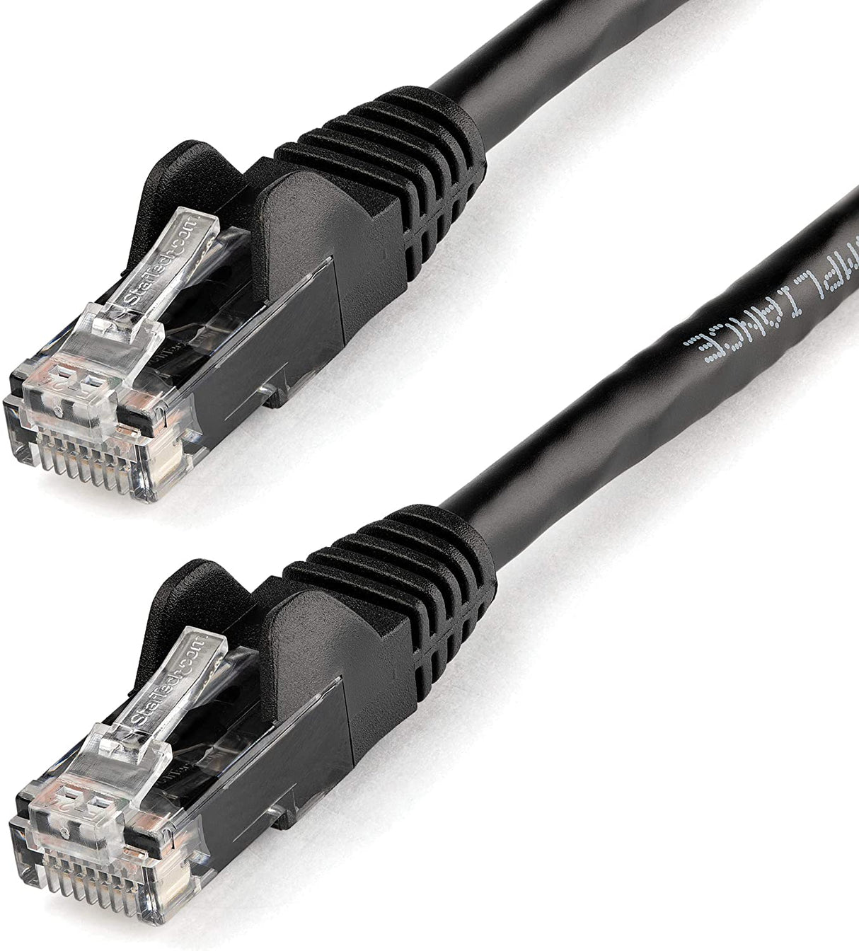 StarTech.com 2ft CAT6 Ethernet Cable - Black CAT 6 Gigabit Ethernet Wire -650MHz 100W PoE RJ45 UTP Network/Patch Cord Snagless w/Strain Relief Fluke Tested/Wiring is UL Certified/TIA (N6PATCH2BK) Black 2 ft / 0.6 m 1 Pack