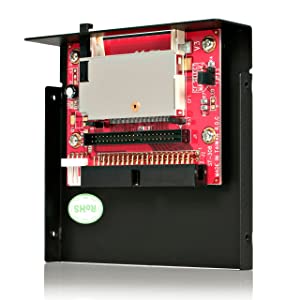 StarTech.com 3.5in Drive Bay IDE to Single CF SSD Adapter Card Reader (35BAYCF2IDE) CompactFlash IDE