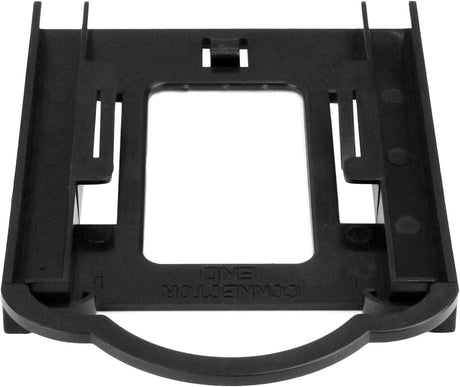 StarTech.com 2.5" HDD / SDD Mounting Bracket for 3.5" Drive Bay - Tool-less Installation - 2.5 Inch SSD HDD Adapter Bracket (BRACKET125PT), Black Standard Packaging