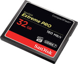 SanDisk Extreme PRO 32GB CompactFlash Memory Card UDMA 7 Speed Up to 160MB/s- SDCFXPS-032G-X46