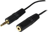 StarTech.com 12 ft. (3.7 m) 3.5mm Audio Extension Cable - PC Speaker Extension Audio Cable - Strain Relief - Black - Aux Cable (MU12MF) 12 ft / 3.5m Standard
