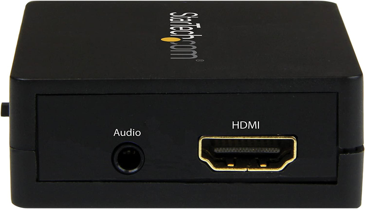 StarTech.com HDMI Audio Extractor - HDMI to 3.5mm Audio Converter - 2.1 Stereo Audio - 1080p (HD2A),Black