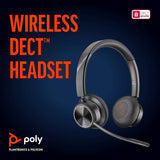 Plantronics Poly Savi 7320 Ultra-Secure Wireless DECT Headset System