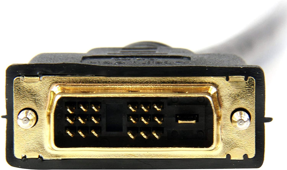 StarTech.com 10ft HDMI to DVI D Adapter Cable - Bi-Directional - HDMI to DVI / DVI to HDMI Adapter for Your Computer Monitor (HDMIDVIMM10) 10 ft / 3m Standard Packaging