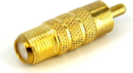 StarTech.com One-piece RCA to F Type Coaxial Cable - M/F - Gold-plated RCA to RG6 F Type Coax Cable Adapter (RCACOAXMF)