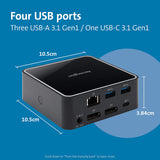 Kensington SD2400T Thunderbolt 3 Docking Station - 85W PD - Dual 4K for Windows and Mac - TAA Compliant (K38390NA)