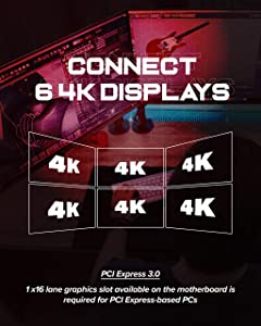 VisionTek Radeon 7750 2GB GDDR5 6 4k Monitor Graphics Card, 6 Mini DisplayPort Outputs, AMD Eyefinity 2.0, PCI Express 3.0 Video Card, 7.1 Surround Sound - 900614