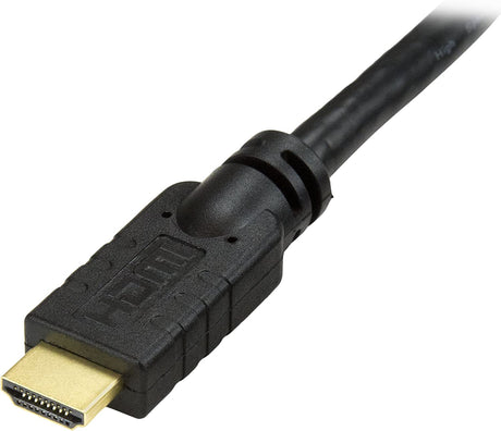 StarTech.com 20ft HDMI Cable - 4K High Speed HDMI Cable with Ethernet - 4K 30Hz UHD HDMI Cord - 10.2 Gbps Bandwidth - HDMI 1.4 Video / Display Cable M/M 28AWG - HDCP 1.4 - Black (HDMIMM15HS) 20 ft / 6m Normal