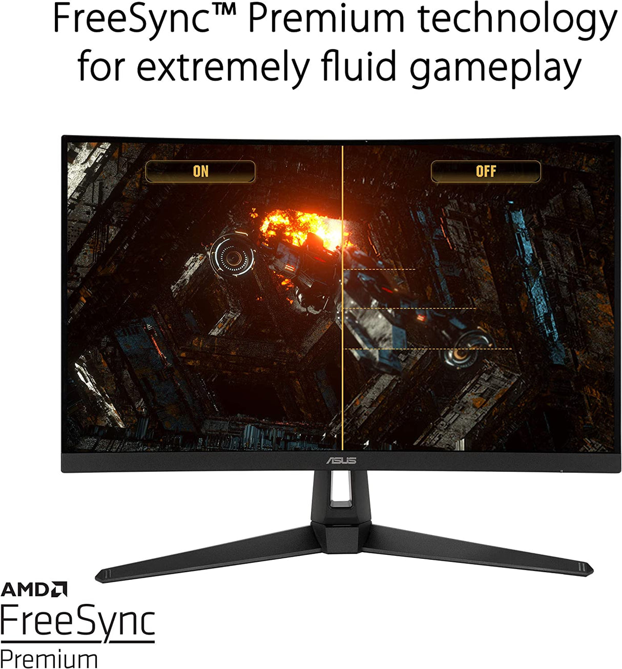 ASUS TUF Gaming 27 2K HDR Gaming Monitor (VG27AQ) - QHD (2560 x 1440),  165Hz (Supports 144Hz), 1ms, Extreme Low Motion Blur, Speaker, G-SYNC