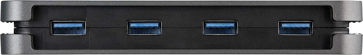 Startech 4 Port USB C Hub - 4X USB-A - 5Gbps USB 3.0 Type-C Hub (USB 3.2/3.1 Gen 1) - Bus Powered Portable USB-C to USB-A Adapter Laptop Hub - 11.2" (28.5cm) Cable w/Cable Management (HB30CM4AB)