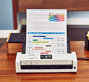 Brother Wireless Document Scanner, ADS-1700W, Fast Scan Speeds, Easy-to-Use, Ideal for Home, Home Office or On-the-Go Professionals (ADS1700W), white Scanner New Model: ADS1700W