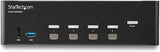 StarTech.com StarTech.com 4-Port Dual Monitor HDMI KVM Switch with Audio &amp; USB 3.0 hub - 4K 30Hz - 4 PC Mac Computer KVM Switch Box for HDMI Display (SV431DHD4KU) 2.5"x5.1"x8.7" USB 3.0 | 4K30Hz