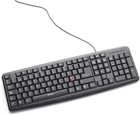 Verbatim Slim Corded USB Keyboard Keyboard &amp; Mouse