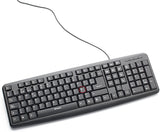 Verbatim Slim Corded USB Keyboard - Black (Spanish) - 98121