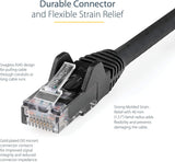 Startech 3ft (90cm) CAT6 Ethernet Cable - LSZH (Low Smoke Zero Halogen) - 10 Gigabit 650MHz 100W PoE RJ45 UTP Network Patch Cord Snagless w/Strain Relief - Black CAT 6, ETL Verified (N6LPATCH3BK) 3 ft Black