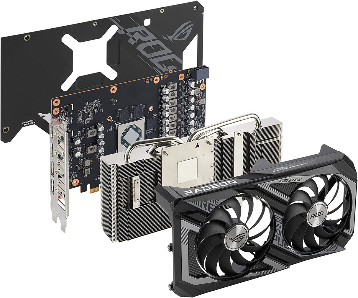 ASUS ROG Strix AMD Radeon RX 6600 XT OC Edition Gaming Graphics Card (AMD RDNA 2, PCIe 4.0, 8GB GDDR6, HDMI 2.1, DisplayPort 1.4a, Axial-tech Fan Design, Super Alloy Power II, GPU Tweak II)