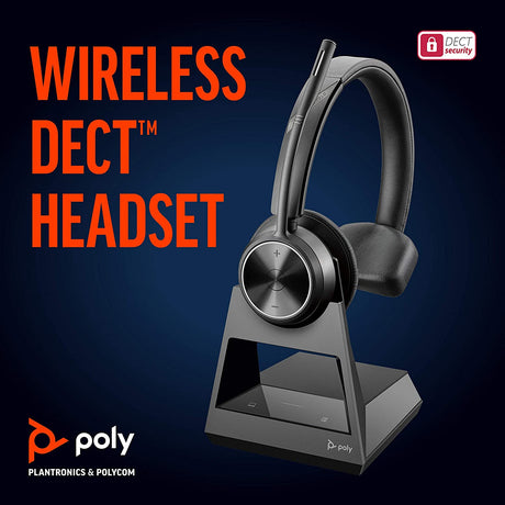 Plantronics Poly Savi 7310 Ultra-Secure Wireless DECT Headset System