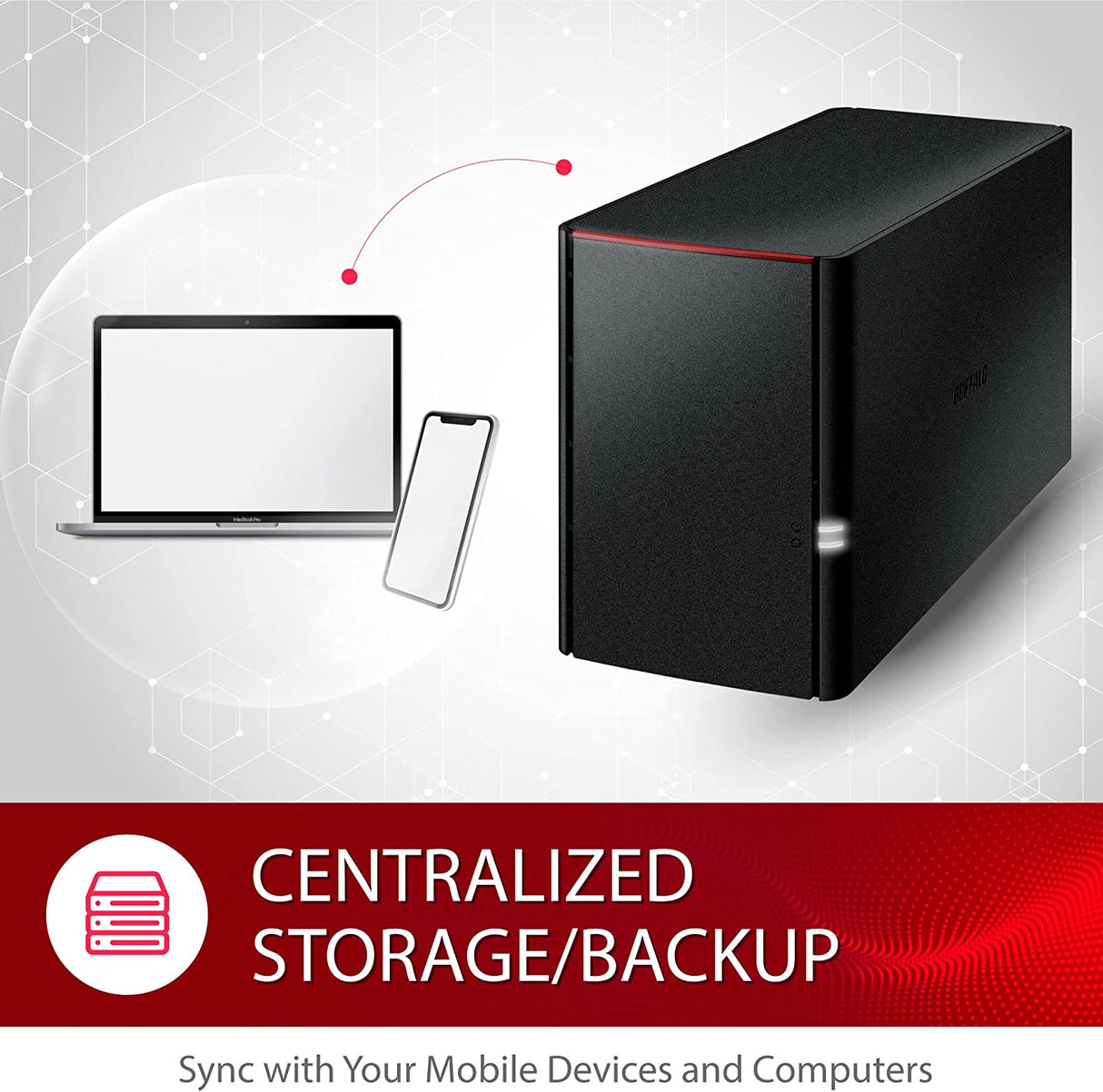 BUFFALO LinkStation SoHo 220 12TB 2-Bay NAS Network Attached Storage with HDD Hard Drives Included NAS Storage That Works as Small Office and Home Cloud or Network Storage Device for Home Office 12 TB LinkStation SoHo 220