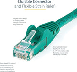 StarTech.com 15ft CAT6 Ethernet Cable - Green CAT 6 Gigabit Ethernet Wire -650MHz 100W PoE++ RJ45 UTP Category 6 Network/Patch Cord Snagless w/Strain Relief Fluke Tested UL/TIA Certified (N6PATCH15GN) Green 15 ft