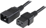 StarTech.com 3 ft Heavy Duty 14 AWG Computer Power Cord - C19 to C20 - 14 AWG Power Cable - IEC 320 C19 to IEC 320 C20 Extension Cord 3ft 14 AWG