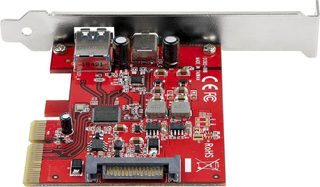 StarTech.com 2-Port 10Gbps USB-A &amp; USB-C PCIe Card - USB 3.1 Gen 2 PCI Express Type C/A Host Controller Card Adapter - USB 3.2 Gen 2x1 PCIe Expansion Add-On Card - Windows, macOS, Linux (PEXUSB311AC3)