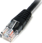 StarTech.com Cat5e Ethernet Cable - 6 ft - Black - Patch Cable - Molded Cat5e Cable - Short Network Cable - Ethernet Cord - Cat 5e Cable - 6ft (M45PATCH6BK) 6 ft / 2m Black