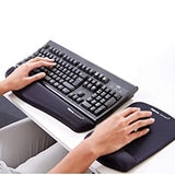 Fellowes Plushtouch Mouse Pad/Wrist Rest with FoamFusion Technology, Graphite 9252202