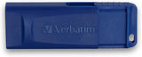 Dirt devil Verbatim 128GB USB 2.0 Flash Drive - Cap-Less &amp; Universally Compatible - Blue 0 Count (Pack of 1) Standard Packaging