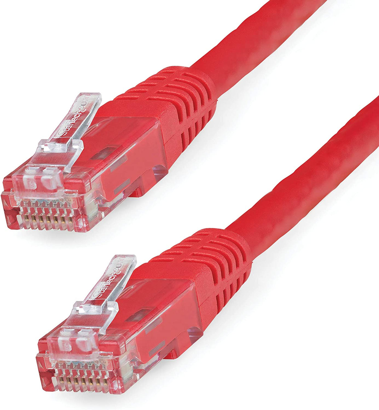 StarTech.com 10ft CAT6 Ethernet Cable - Red CAT 6 Gigabit Ethernet Wire -650MHz 100W PoE++ RJ45 UTP Molded Category 6 Network/Patch Cord w/Strain Relief/Fluke Tested UL/TIA Certified (C6PATCH10RD) Red 10 ft / 3m 1 Pack