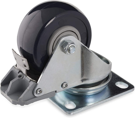 StarTech.com 4-Piece Caster Kit for Open Frame Rack - TAA Compliant Heavy Duty Casters - Includes Installation Hardware (4POSTCASTER)