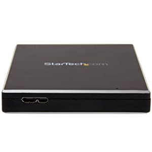 StarTech.com USB 3.1 (10 Gbps) Gen 2 External Hard Drive Enclosure for 2.5” SATA Drives - Portable Hard Drive Enclosure (S251BMU313) USB 3.1 (10Gbps)