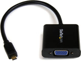 StarTech.com Micro HDMI® to VGA Adapter Converter for Smartphones / Ultrabook / Tablet - 1920x1080 - Micro HDMI Male to VGA Female (MCHD2VGAE2)