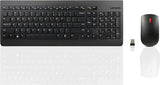 Lenovo 510 Wireless Keyboard &amp; Mouse Combo, 2.4 GHz Nano USB Receiver, Full Size, Island Key Design, Left or Right Hand, 1200 DPI Optical Mouse, GX30N81775, Black