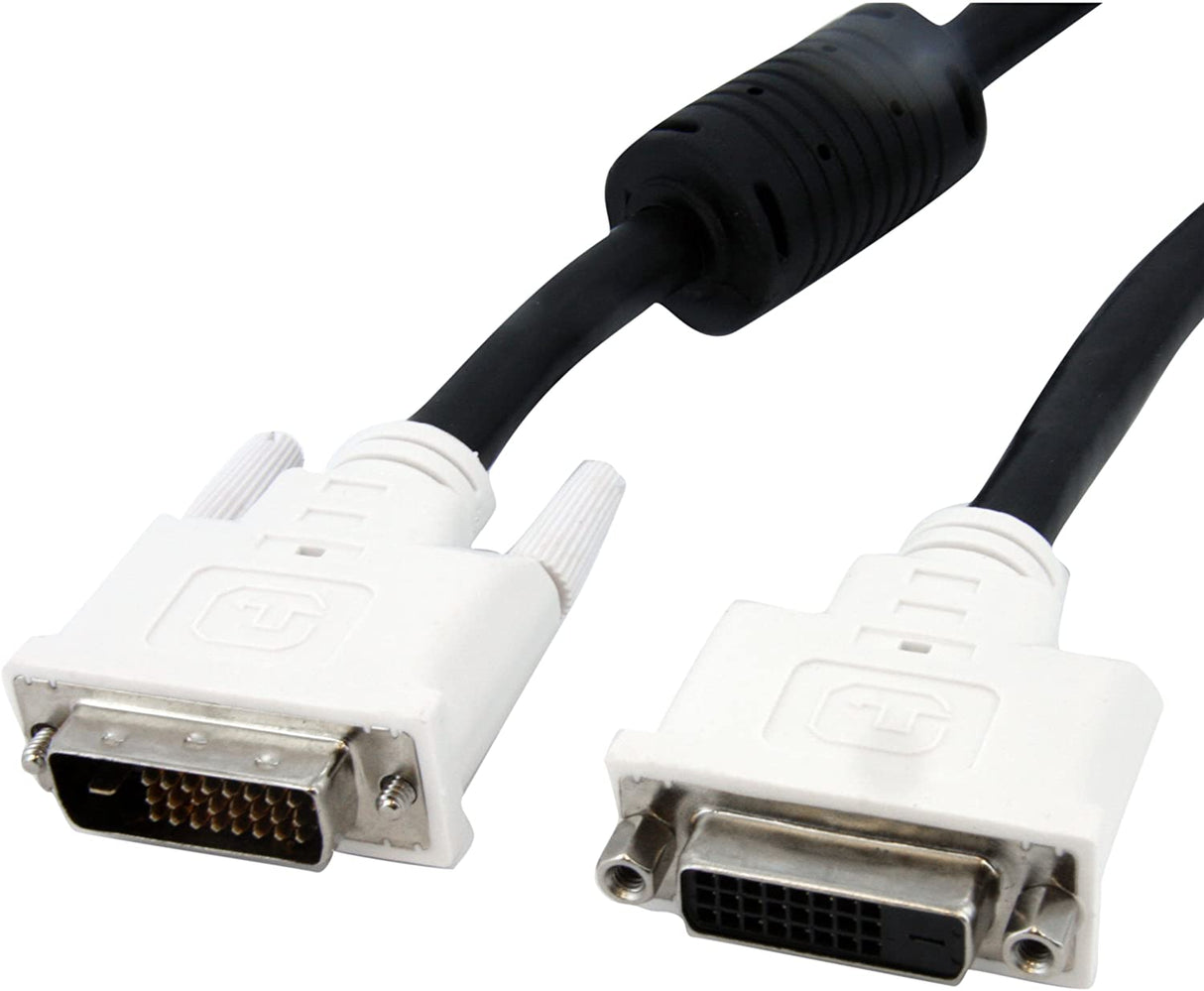 StarTech.com DVI Extension Cable - 10 ft - Dual Link - Male to Female Cable - 2560x1600 - DVI-D Cable - Computer Monitor Cable - DVI Cord (DVIDDMF10) 10 ft / 3m